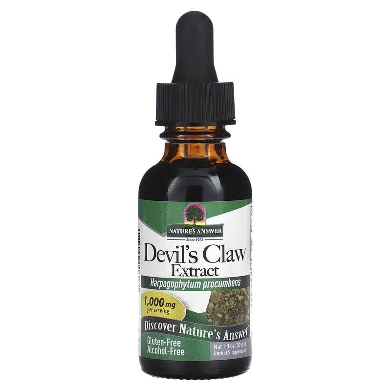 Natures Answer - Djävulskloextrakt, 1000 mg - 30 ml | Vitaminer och MineralerHälsa och välbefinnandeÖrttillskottHälsokostÖrter och växtbaserade preparat | Apoteka