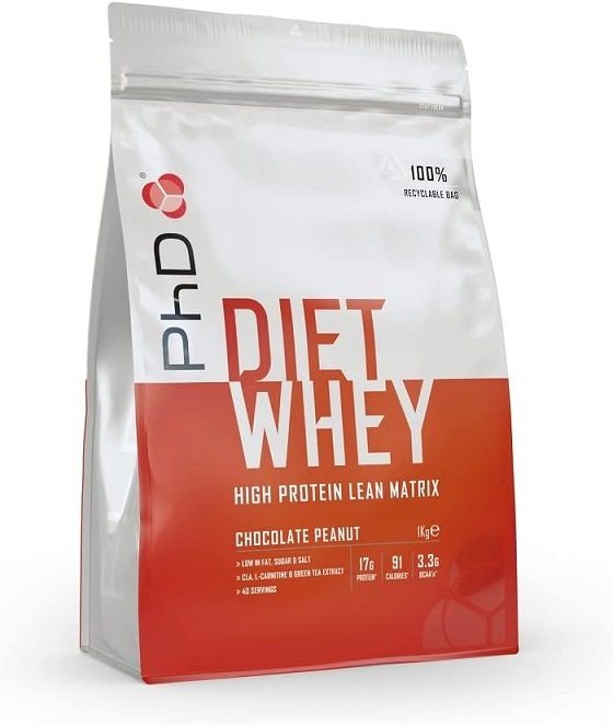 PhD - Diet Whey, Choklad Jordnöt, 1000g | HälsokostProteinerProteinmatrisFitness och träning | Apoteka