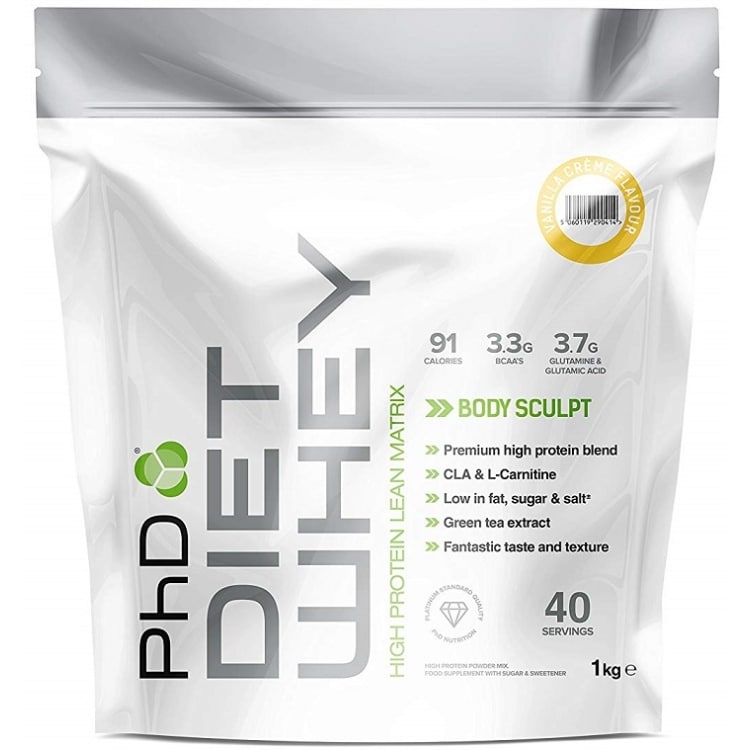 PhD - Diet Whey, Körsbär Bakewell - 1000g | HälsokostProteinerKostproteinVassleproteinFitness och träningNötköttsprotein | Apoteka