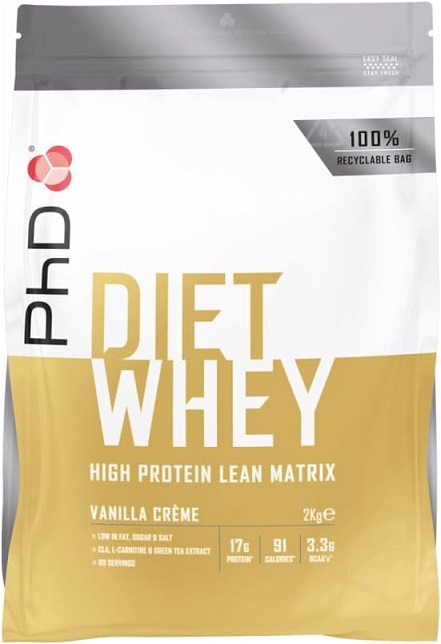 PhD - Diet Whey, Vaniljkräm, 2000g | HälsokostProteinerProteinmatrisFitness och träning | Apoteka