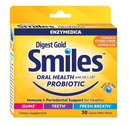 Enzymedica Digest Gold Smiles – Mintsmak 30 Snabbupplösande Tabletter | Hälsa och välbefinnandeHälsokostMatsmältningshälsaSkönhet | Apoteka