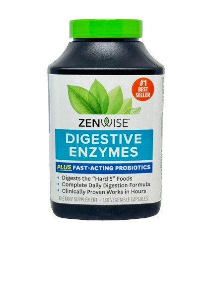 Zenwise - Matsmältningsenzymer, 180 kapslar | Veganska produkterHälsa och välbefinnandeHälsokostMatsmältningshälsaEnzymerNordisk vitalitet | Apoteka
