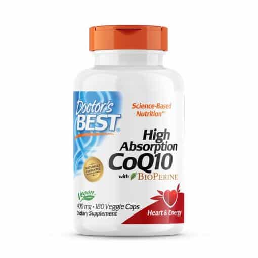 Doctor's Best - Högeffektivt CoQ10, 400 mg, 180 vegetabiliska kapslar - Bild 2