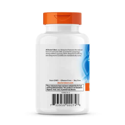 Doctor's Best - Ubiquinol med Kaneka, 200 mg, 30 mjuka kapslar - Bild 3