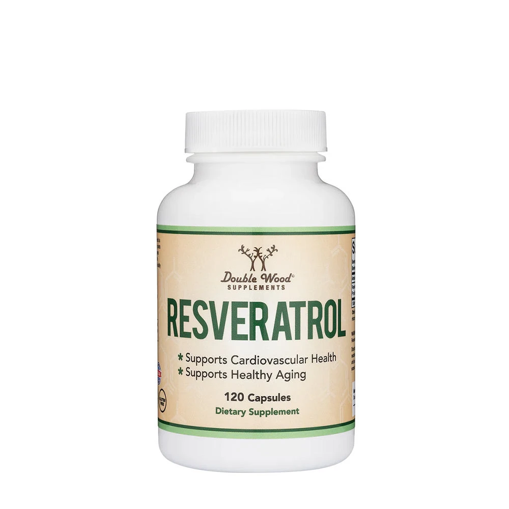 Double Wood Supplements - Resveratrol (120 kapslar) | Vitaminer och MineralerHälsa och välbefinnandeHälsokostResveratrolBiohacking | Apoteka