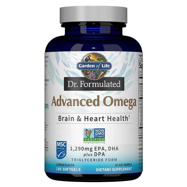 Garden of Life - Dr. Formulated Advanced Omega, Citrussmak - 180 kapslar | Hälsa och välbefinnandeOmega och fiskoljaHälsokostNordisk vitalitetOmega & Näringsoljor | Apoteka