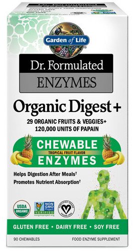 Garden of Life - Dr. Formulated Digest+, Tropisk Frukt, 90 tuggtabletter | Veganska produkterHälsa och välbefinnandeHälsokostMatsmältningshälsaProbiotikaEnzymerNordisk vitalitetBiohacking | Apoteka