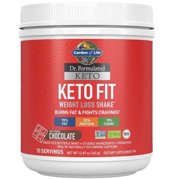Garden of Life - Dr. Formulated Keto Fit, Choklad - 365g | Hälsa och välbefinnandeViktkontrollHälsokostSundhedsfødevarerMåltidsersättningarNordisk vitalitet | Apoteka