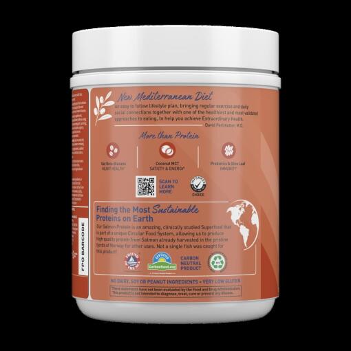 Garden of Life - Dr. Formulated MD Proteinpulver från Växter & Hållbar Lax, Krämig Vanilj - 644g - Bild 3