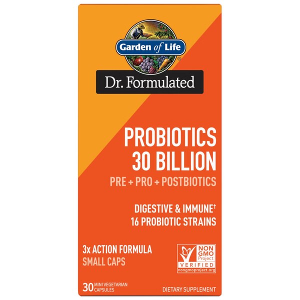 Garden of Life - Dr. Formulated Probiotics, 30 miljarder, 30 mini-vegkapslar | Hälsa och välbefinnandeHälsokostProbiotika | Apoteka