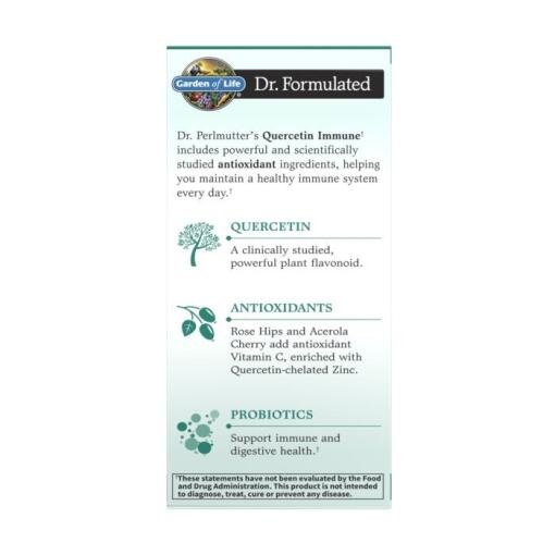 Garden of Life - Dr. Formulated Quercetin Immunförsvar, 500 mg - 30 vegetariska tabletter - Bild 3