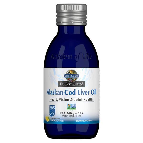 Garden of Life - Dr. Formulated Torskleverolja från Alaska med Citronsmak, 200 ml | Hälsa och välbefinnandeHälsokostOmega & Näringsoljor | Apoteka