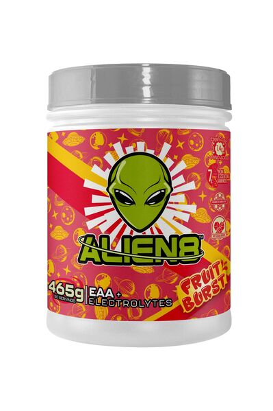 Alien8 - EAA + Elektrolyter, Fruit Burst, 465 g | Aminosyror och BCAAHälsokostBCAA och EAAÅterhämtning efter träningFitness och träning | Apoteka