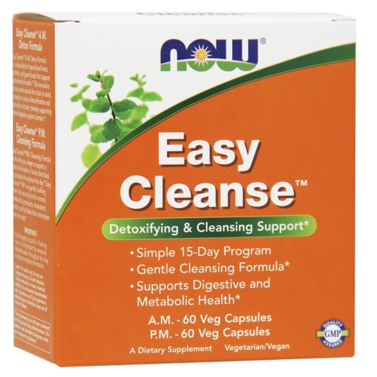 NOW Foods - Easy Cleanse, Morgon &amp; Kväll, 120 vcaps | Veganska produkterHälsa och välbefinnandeHälsokostMatsmältningshälsa | Apoteka