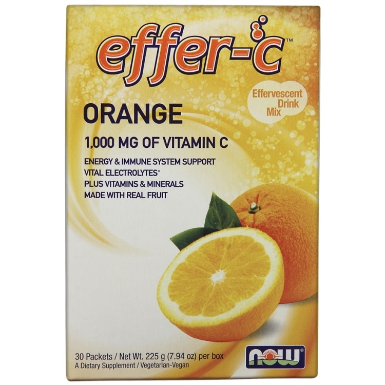 NOW Foods - Effer-C, Apelsin, 30 paket | Vitaminer och MineralerVeganska produkterHälsa och välbefinnandeHälsokost | Apoteka