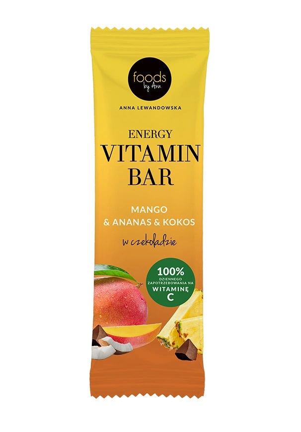 Energivitaminbar, Mango, Ananas och Kakao med Chokladöverdrag - 15 x 35g | HälsokostProteinbars | Apoteka