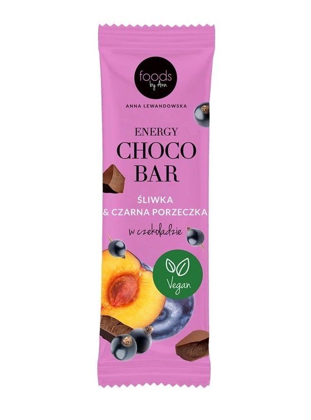 Levann - Energi Chokladkaka, Plommon &amp; Svartvinbär med Chokladöverdrag, 15 x 35g | Veganska produkterHälsokostSkuldfria godsaker | Apoteka