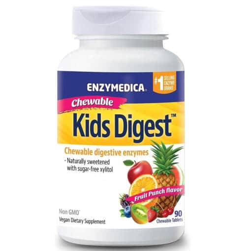 Enzymedica - Kids Digest Tuggtabletter, Fruktpunsch 90 st - Bild 2