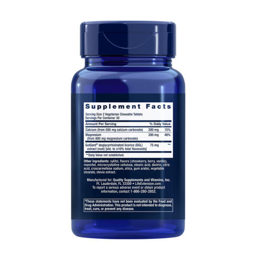 Life Extension - EsophaCool, Bärsmak, 60 tuggtabletter för vegetarianer - Bild 4