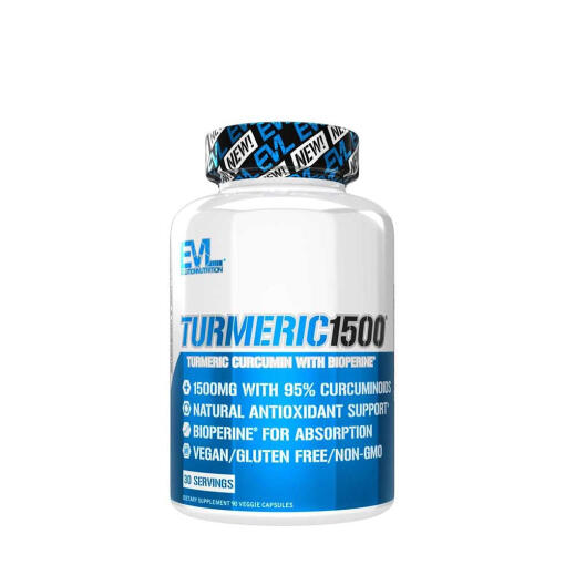 Evlution Nutrition - Turmeric 1500 (90 Veggie Capsules)