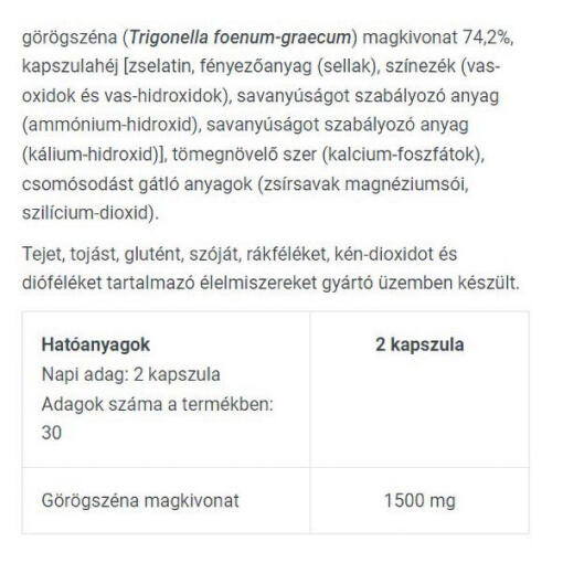 BioTechUSA - Bockhornsklöver, 60 kapslar - Bild 2