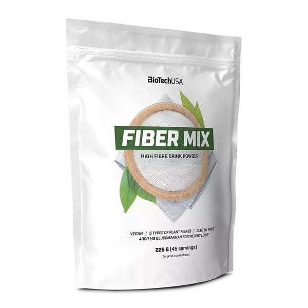 BioTechUSA - Fiber Mix, Naturell - 225g | HälsokostAllt-i-ett kosttillskott | Apoteka