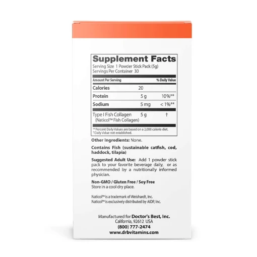 Doctor's Best - Fiskkollagen med Naticol, 30 stickpack - Bild 2