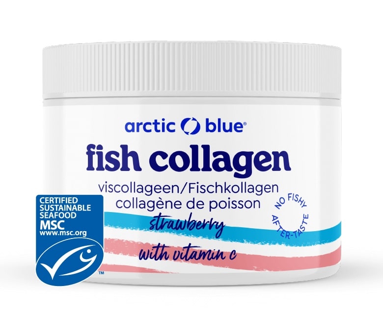Arctic Blue - Fiskekollagen med C-vitamin, 250 g | Hälsa och välbefinnandeC-vitaminHälsokostKollagenFräsch hud | Apoteka