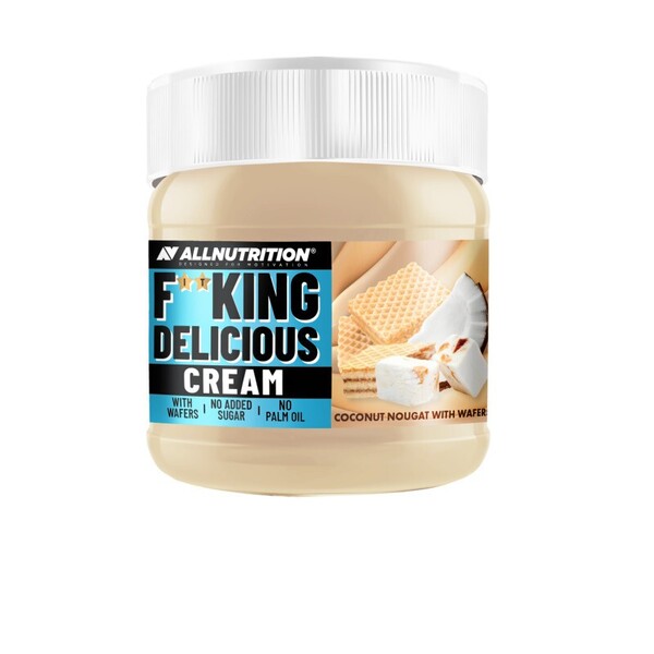 Allnutrition - Fitking Delicious Cream, Kokosnougat med Våfflor, 200g | HälsokostSkuldfria godsaker | Apoteka