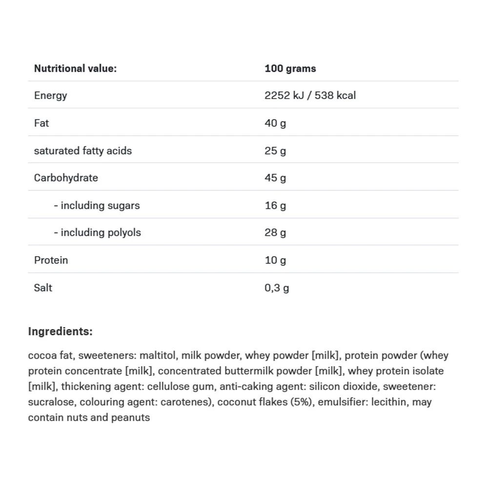 Allnutrition - Fitking Läcker Choklad, 100 gram - Bild 2