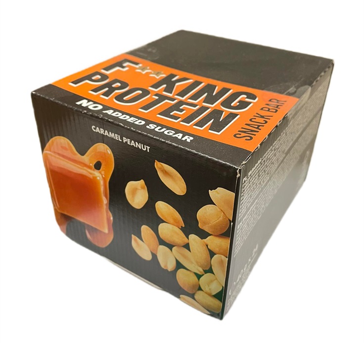 Allnutrition - Fitking Protein Snack Bar, Karamell Jordnöt, 24 x 40g | HälsokostProteinerProteinbarsFitness och träning | Apoteka