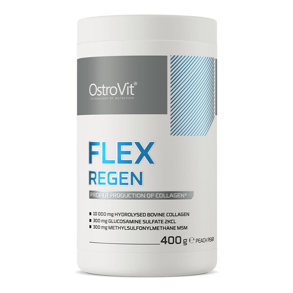OstroVit - Flex Regen, Persika Päron - 400g | Nya produkterProteinerAllt-i-ett kosttillskottÅterhämtning efter träning | Apoteka