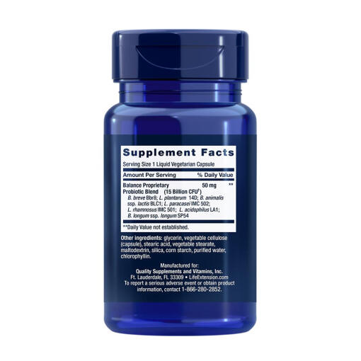 Life Extension - Florassist Balance, 30 flytande vegetabiliska kapslar - Bild 2