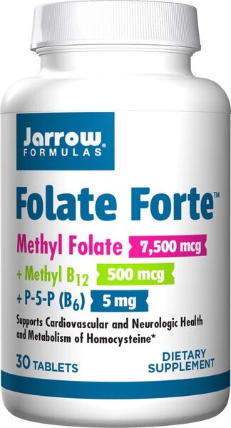 Jarrow Formulas - Folat Forte, 30 tabletter | Vitaminer och MineralerHälsa och välbefinnandeHår och naglarHälsokostFolatNordisk vitalitet | Apoteka