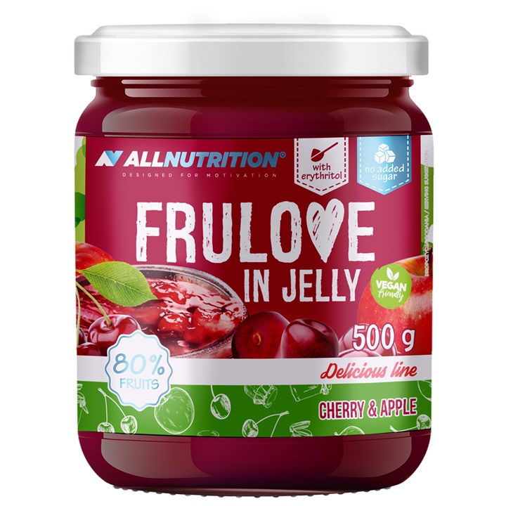 Allnutrition - Frulove i Gelé, Körsbär &amp; Äpple, 500g | Veganska produkterHälsokost | Apoteka