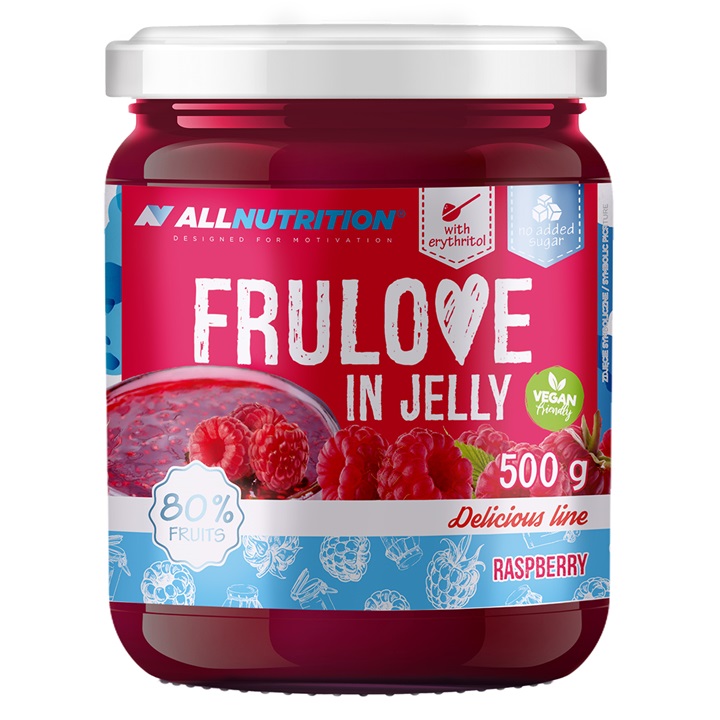 Allnutrition - Frulove i Gelé, Hallon, 500g | Veganska produkterHälsokost | Apoteka