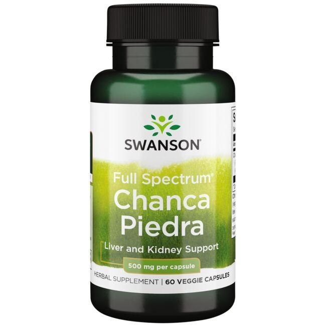 Swanson - Fullspektrum Chanca Piedra, 500 mg, 60 vegetabiliska kapslar | Vitaminer och MineralerVeganska produkterHälsa och välbefinnandeÖrttillskottHälsokostÖrter och växtbaserade preparat | Apoteka