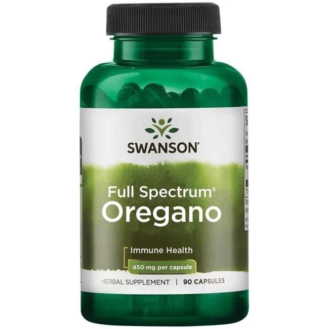 Swanson - Fullspektrum Oregano, 450 mg - 90 kapslar | Vitaminer och MineralerHälsa och välbefinnandeImmunförsvaretHälsokostÖrter och växtbaserade preparat | Apoteka