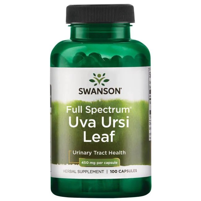 Swanson - Full Spectrum Uva Ursi Leaf 450 mg - 100 kapslar | Vitaminer och MineralerHälsa och välbefinnandeÖrttillskottHälsokostUrinvägshälsaÖrter och växtbaserade preparat | Apoteka