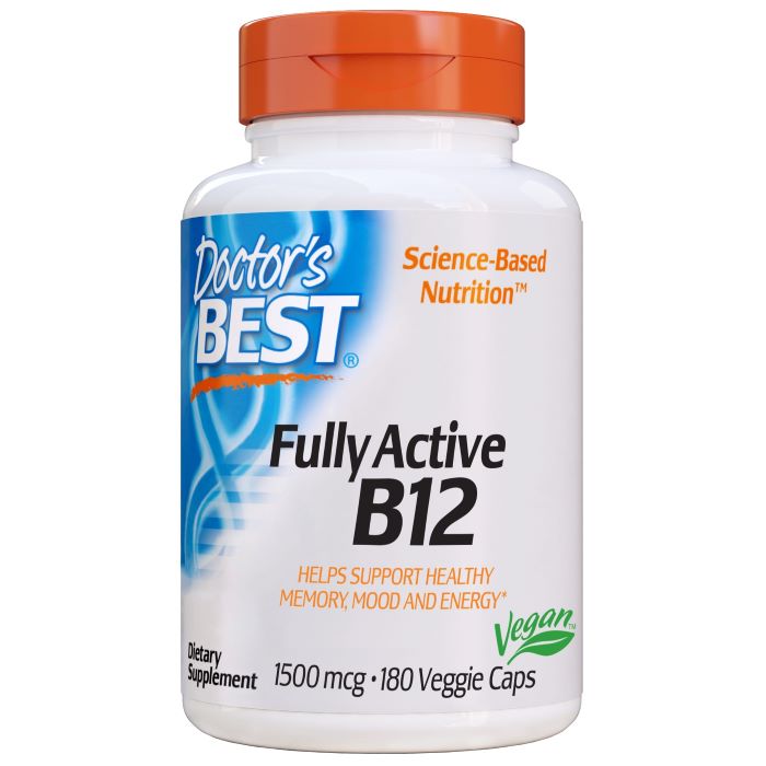 Doctors Best - Fullt Aktivt B12, 1500 mcg - 180 kapslar | Vitaminer och MineralerVeganska produkterHälsokostB12Vitamin C | Apoteka