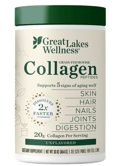 Great Lakes Wellness - Gräsbetat Nötkollagenpeptider, 454 g | Vitaminer och MineralerHälsa och välbefinnandeKollagen | Apoteka