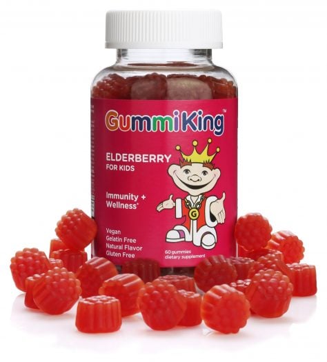 GummiKing - Gummiking Fläderbär för Barn, 60 gummibjörnar | Vitaminer och MineralerGummibärBarns hälsa | Apoteka