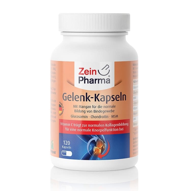 Zein Pharma - Ledkapslar, 120 kapslar | Hälsa och välbefinnandeHälsokostMultimineralerStöd för ledernaMSM | Apoteka