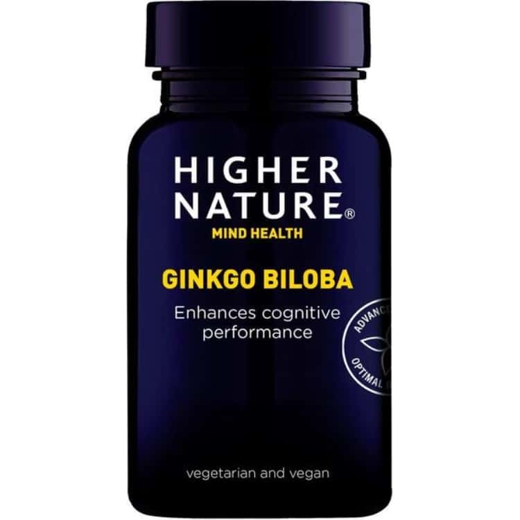 Higher Nature - Ginkgo Biloba, 90 tabletter | Vitaminer och MineralerVeganska produkterHälsa och välbefinnandeMental fokus och minneHälsokostÖrter och växtbaserade preparat | Apoteka