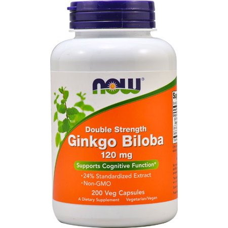 NOW Foods - Ginkgo Biloba Dubbel Styrka, 120 mg - 200 kapslar | Vitaminer och MineralerVeganska produkterHälsa och välbefinnandeHälsokostSundhedsfødevarer | Apoteka