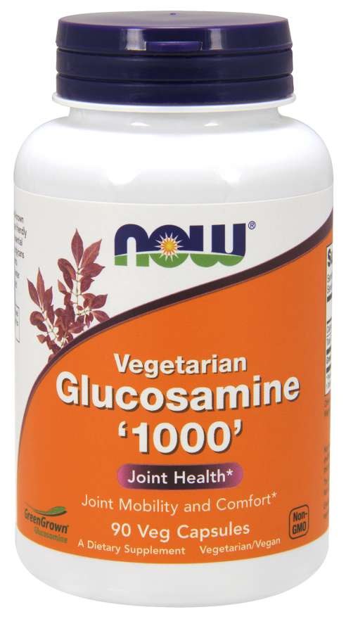 NOW Foods - Glukosamin 1000 Vegetarisk, 90 kapslar | Vitaminer och MineralerVeganska produkterHälsokostGlukosaminsulfat | Apoteka