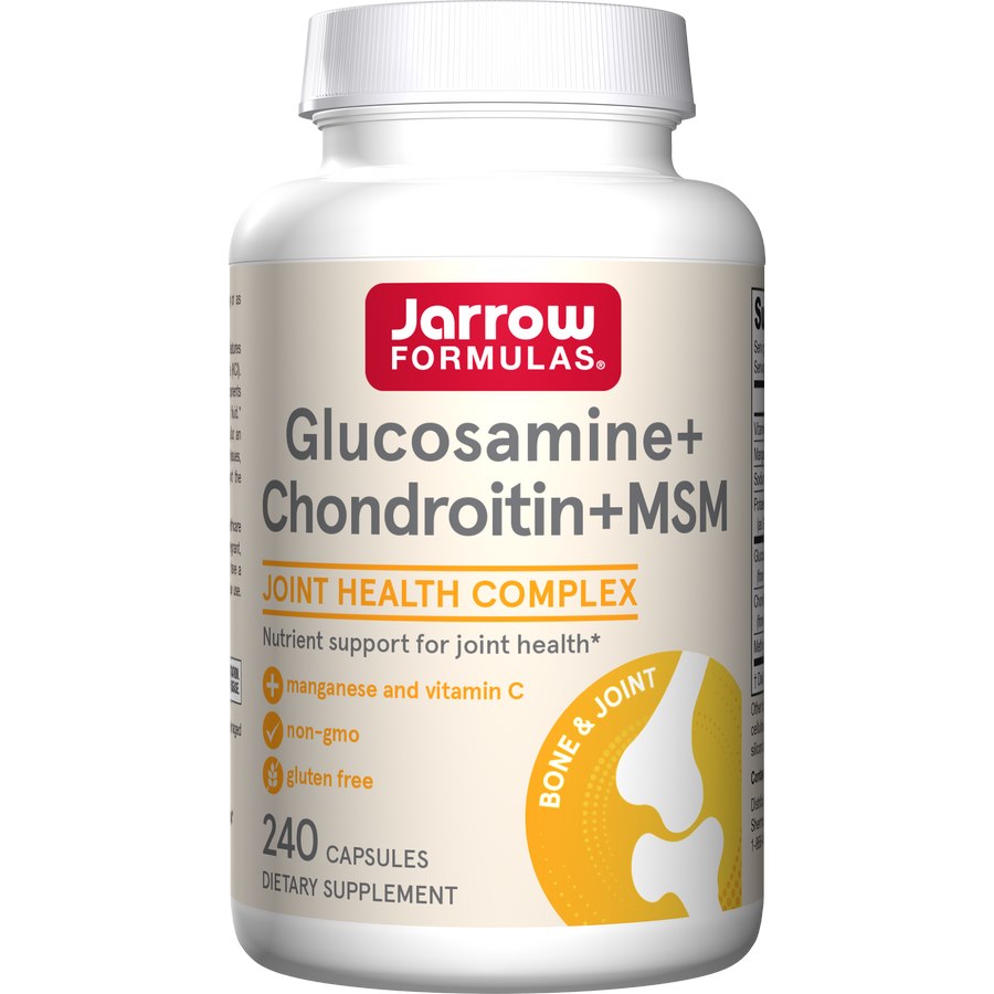 Jarrow Formulas - Glukosamin + Kondroitin + MSM, 240 kapslar | Vitaminer och MineralerHälsokostStöd för ledernaGlukosaminsulfatMSM | Apoteka