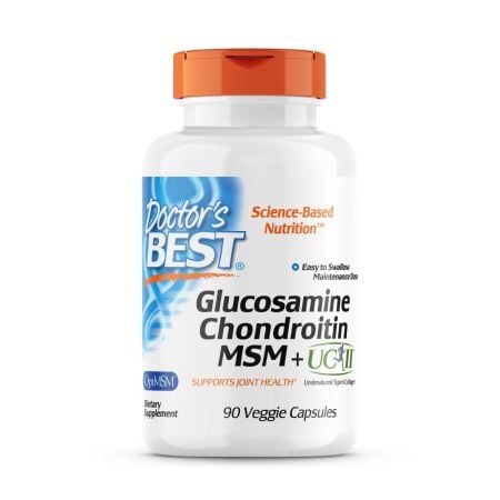 Doctors Best - Glukosamin Kondroitin MSM + UC-II, 90 kapslar | Hälsa och välbefinnandeHälsokostProteinerMultimineralerStöd för ledernaLeverstödGlukosaminsulfatMSMNordisk vitalitet | Apoteka