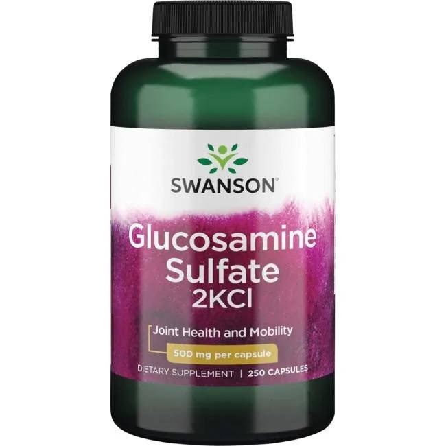 Swanson - Glukosaminsulfat 2KCl, 500 mg, 250 kapslar | Vitaminer och MineralerHälsokostGlukosaminsulfat | Apoteka
