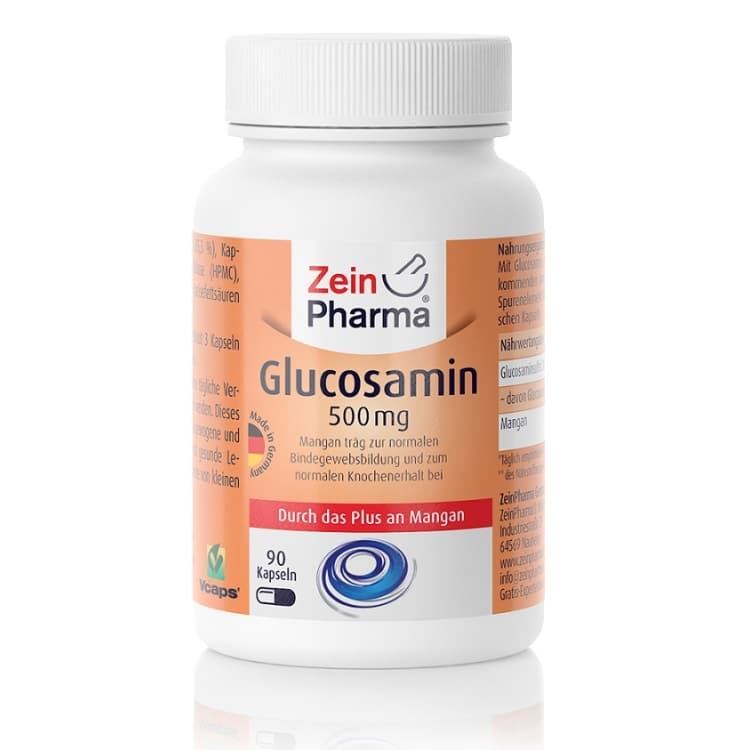 Zein Pharma - Glukosamin, 500 mg, 90 kapslar | Vitaminer och MineralerHälsa och välbefinnandeHälsokostStöd för ledernaGlukosaminsulfat | Apoteka